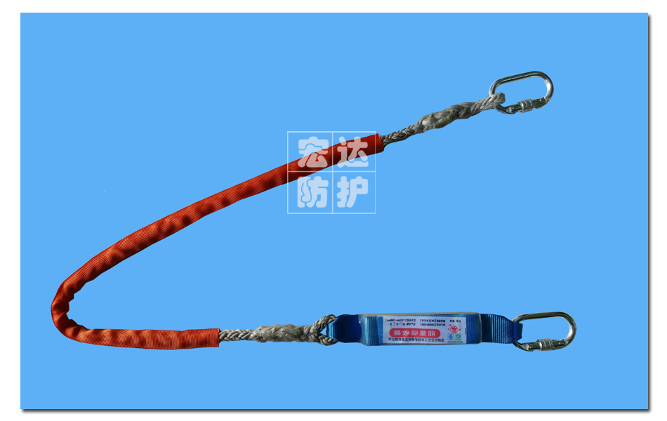 单绳单环形钩缓冲系绳