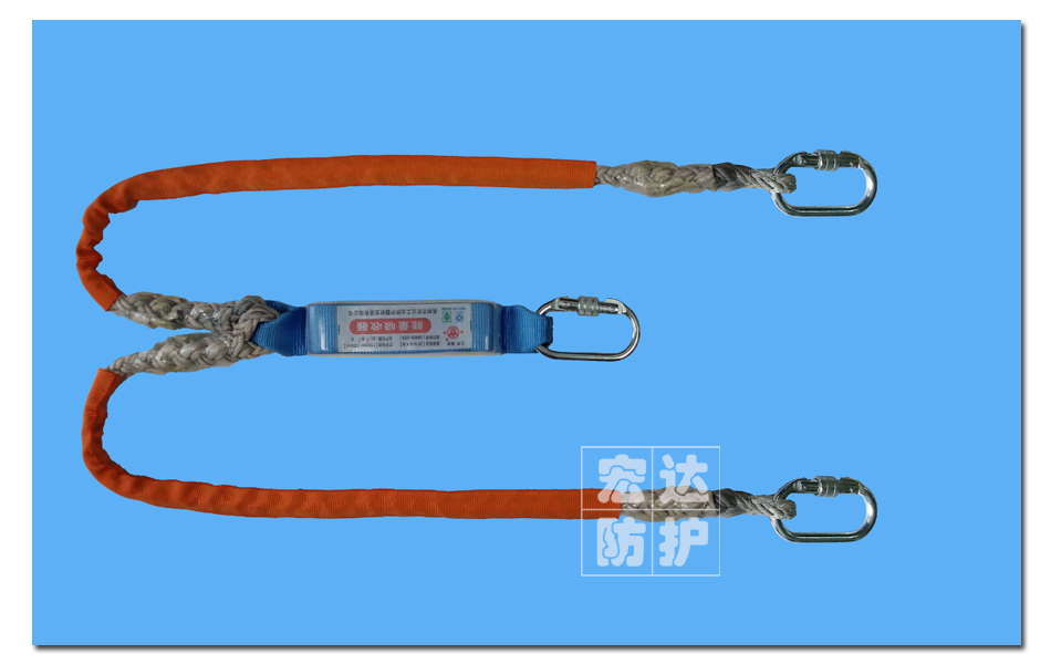 双绳环形钩缓冲系绳