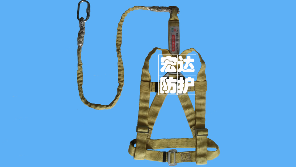 阻燃双背单小钩安全带
